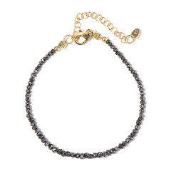 Brazalete en plata con Diamante negro