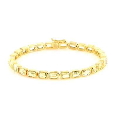Brazalete en latón con Quarzo limón (Juwelo Style)