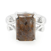 Anillo en plata con Cuarzo Dinosaurio