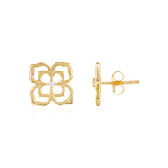 Pendientes en plata con Diamante SI2 (J)