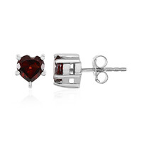 Pendientes en plata con Granate de Mozambique
