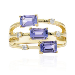 Anillo en oro con Tanzanita AAA (CIRARI)