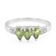 Anillo en plata con Zafiro de Mozambique