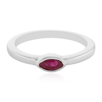 Anillo en plata con Rubí de Madagascar