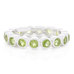 Anillo en plata con Peridoto