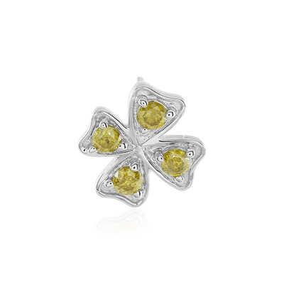 Colgante en plata con Diamante I3 amarillo