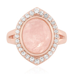 Anillo en plata con Morganita