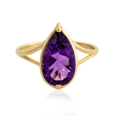 Anillo en oro con Amatista (dagen)