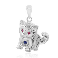Colgante en plata con Zafiro azul