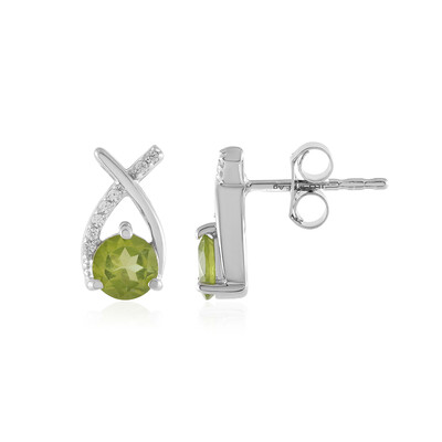 Pendientes en plata con Peridoto