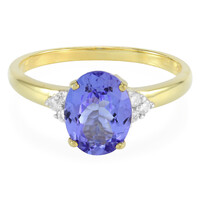 Anillo en plata con Tanzanita