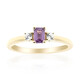 Anillo en oro con Zafiro púrpura de Ceilán