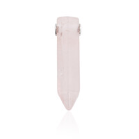 Colgante en plata con Cuarzo rosa