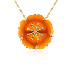 Collar en plata con Cornalina