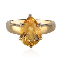 Anillo en plata con Citrino