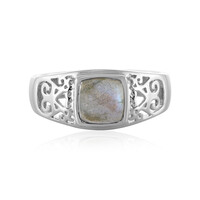 Anillo de hombre en plata con Labradorita