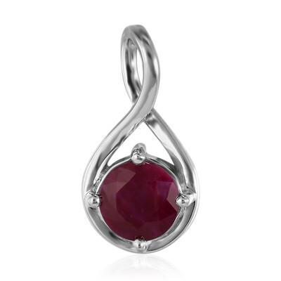 Colgante en plata con Rubí de Kenia