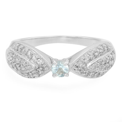 Anillo en plata con Aguamarina Sao Domingos