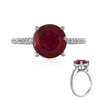 Anillo en plata con Rubí de Madagascar