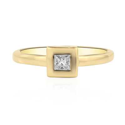 Anillo en oro con Diamante IF (D) (Annette)