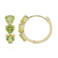 Pendientes en plata con Peridoto de Birmania