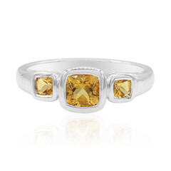 Anillo en plata con Citrino