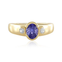 Anillo en plata con Tanzanita (Adela Silber)