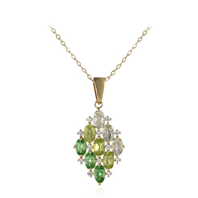 Collar en plata con Tsavorita