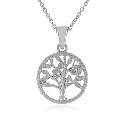 Collar en plata con Diamante I4 (J)