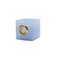 Colgante en plata con Calcedonia azul