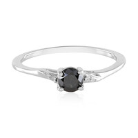 Anillo en plata con Diamante negro