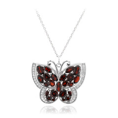 Collar en plata con Granate