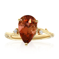 Anillo en oro con Turmalina neón del Congo (Smithsonian)