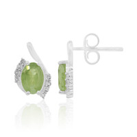 Pendientes en plata con Demantoide de Namibia