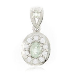 Colgante en plata con Turmalina cuprífera