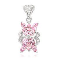 Colgante en plata con Zafiro Padparadscha
