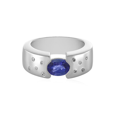 Anillo en plata con Tanzanita