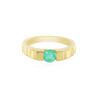 Anillo en plata con Esmeralda de Rusia