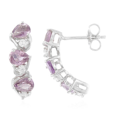 Pendientes en plata con Zafiro de Mozambique