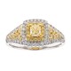 Anillo en oro con Diamante amarillo SI2 (CIRARI)