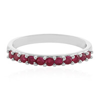 Anillo en plata con Rubí