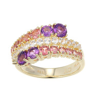 Anillo en plata con Amatista de Zambia (Adela Silber)
