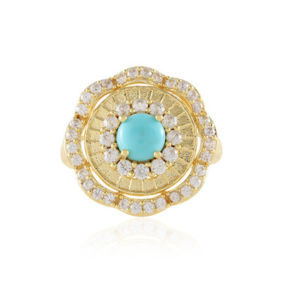 Anillo en plata con Turquesa