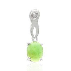 Colgante en plata con Crisoprasa imperial