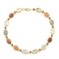 Brazalete en plata con Piedra de Luna blanca (KM by Juwelo)