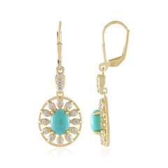 Pendientes en plata con Turquesa
