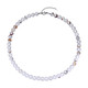 Collar en plata con Ágata porcelana blanca