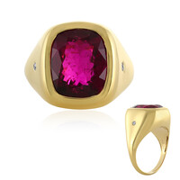 Anillo en oro con Rubelita de Brasil AAA (AMAYANI)
