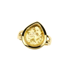 Anillo en plata con Ámbar báltico