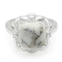 Anillo en plata con Ágata dendrítica
